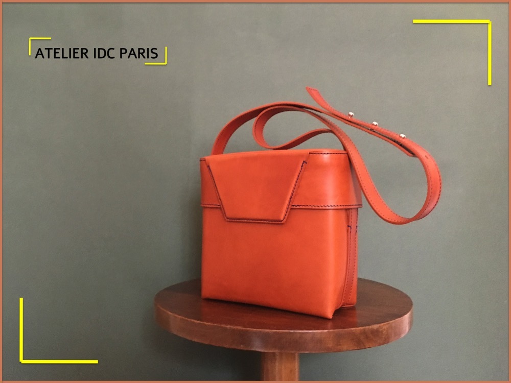 sac roma cuir vegetal gold paris